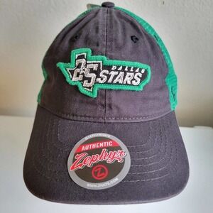 Zephyr NHL Dallas Stars Hat 25th Anniversary Freeway Curved‎ Bill Mesh Snapback